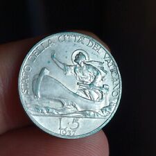 Moneta Citta Del Vaticano 5 Lire 1937 Roma Pio XI Argento 835 G 5 Fdc Lotto 403