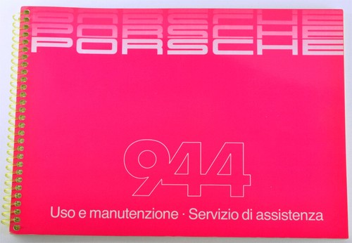 Porsche 944 uso manutenzione - porsche,