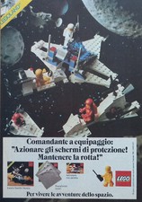 Pubblicità Italian Ritaglio 1982 LEGO LEGOLAND Astronave