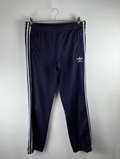 Pantaloni Tuta Adidas Viola Bianco taglia L Donna Women Pants Trousers