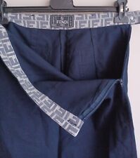 Gonna a tubino Fendi linea country. Autentica, cotone, colore blu