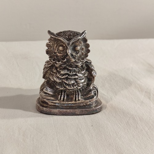 Scultura gufo argento vintage - argento,