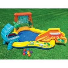 Piscina con scivolo dinosauro - piscina,