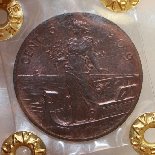 Centesimi 1909 prora - centesimi, "prora"