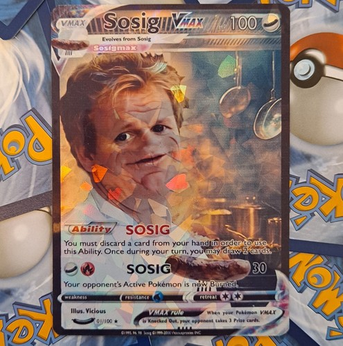 Carta pokemon sosig gordon - carta,