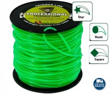 Filo Decespugliatore Stella Tondo Quadrato Bobina 100mt Rotolo Tagliaerba Rovi