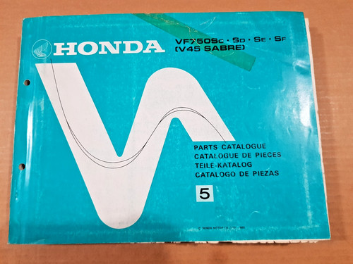 Catalogo ricambi honda 750 - ricambi, vf