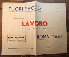 Vintage Bustone delle Poste Italiane in Furori Sacco-644/60Bis
