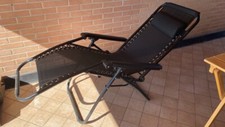 Sedia sdraio pieghevole - gravita' zero con schienale reclinabile