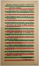 RSI GIOVANI OPERAI! NON BASTA ESSERE ITALIANI DI NOME VOLANTINO REP SOC ITALIANA