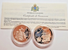 2 Monete Argento Proof Grandi Navigatori 5.000 Lire e 10.000 lire 1997