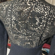 ERMANNO DAELLI PULL COLLO ALTO CON INSERTI IN PELLE TG 44