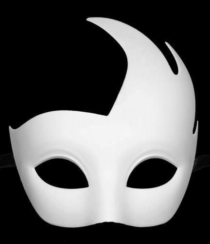 Maschera bianca domino - maschera,