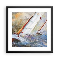 Poster 40x40cm Barca a vela