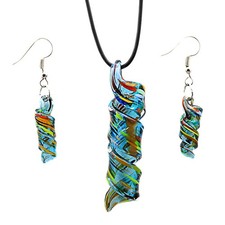 Set gioielli dipinti a spirale