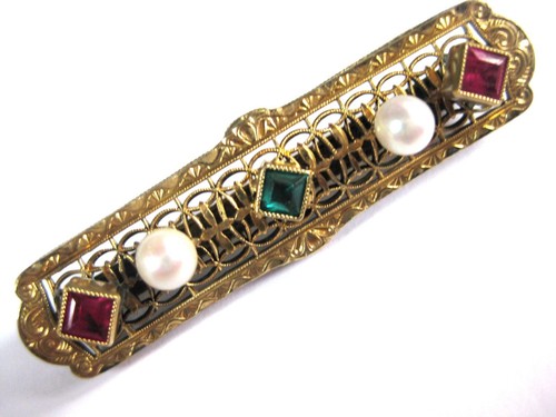 Antico spilla argento - spilla, placcato