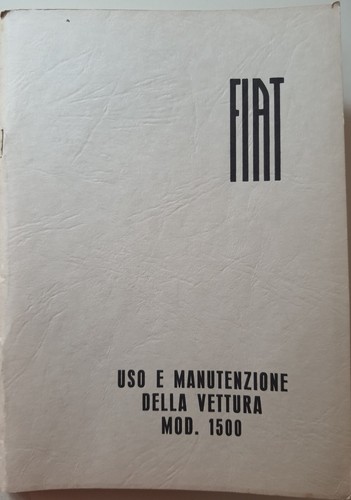 Uso manutenzione fiat 1500 - manutenzione, 6