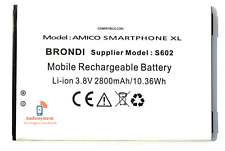 BATTERIA PILA per BRONDI AMICO SMARTPHONE XL 2800MaH S602 PARI ORIGINALE