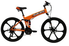 Bicicletta pieghevole da montagna 24 pollici / 26 pollici 21 velocità bicicletta per adulti doppia sospensione