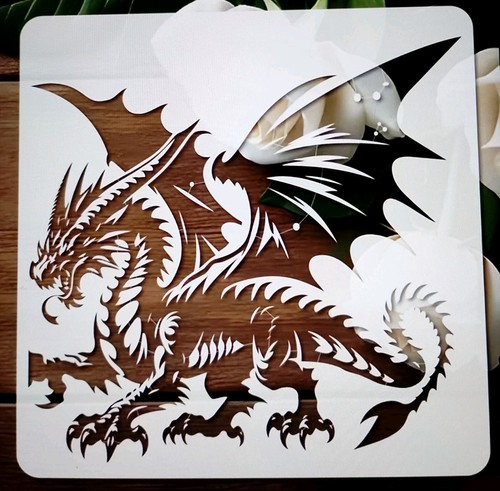 Grande drago stencil - grande,
