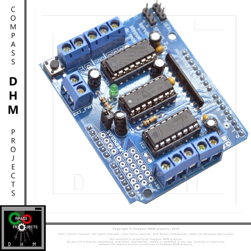 L293d shield motor stepper - motor,