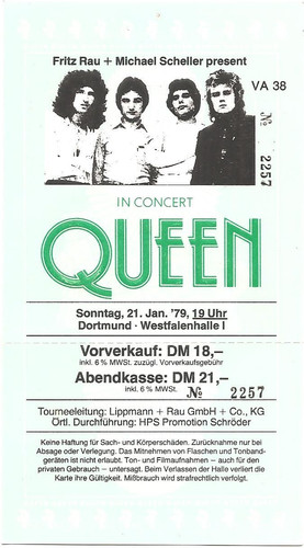 Queen concert 1979 - concert,