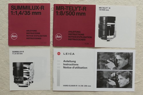 Leitz leica istruzioni - leitz, leica:
