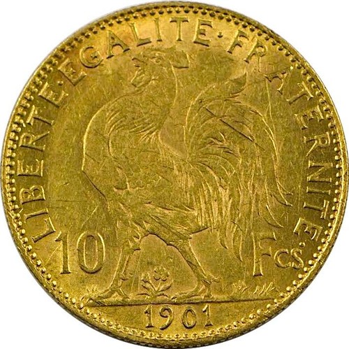 Francia moneta oro - francia,, 10