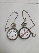 2 Orologio da tasca oversize 61/62 mm Argento 800 Ancre Ligne Droite Fine 800 FS