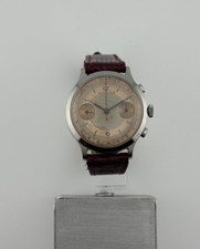 Eberhard Pre Extra-Fort Rare Dial Salmon Dual Tone Dial Acier Staybrite Case