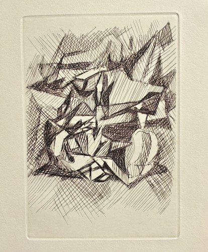 Jacques villon 1957 eau - 1957, eau-forte