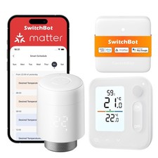 SwitchBot Termostato smart per termosifone con pannello e supporto Matter
