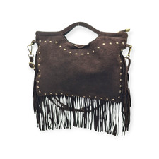 Borsa Donna Suede Frange