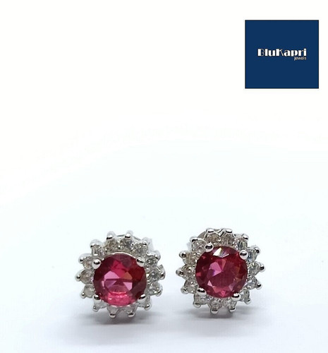 Orecchini rotondi rosso - rotondi,