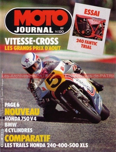 Moto journal 520 honda - journal, xls