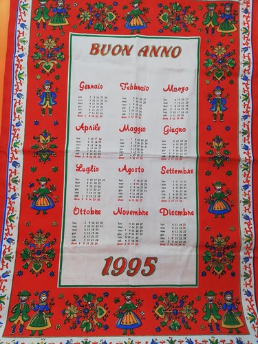 Strofinaccio calendario natale - calendario,