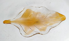 Grande centrotavola vetro Tecniche Murano foglia vintage 55cm massiccio-XXX