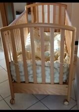 lettino per bambini marca pali, in legno di frassino, completo con materasso