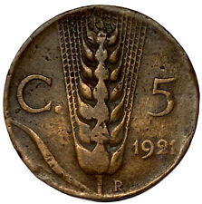 5 CENTESIMI 1921 - SPIGA - 2°