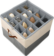 Organizer per Scarpe per 16 Paia, Grande Scatola per Scarpe Contenitore Con Scom