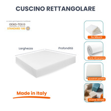 CUSCINO GOMMAPIUMA IMBOTTITURA