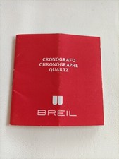 BREIL libretto di istruzioni Cronografo Quartz ITA FR