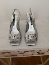 Sandali donna tacco alto argento nuovi