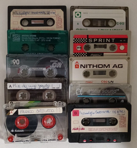 Lotto 10x cassette mix marche - cassette,