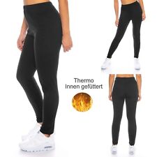 Leggings donna invernali pantaloni termici vita alta elasticizzati caldi foderati 38 40 42 46