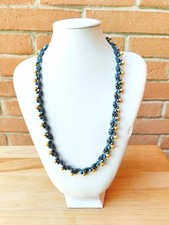 Collana uncinetto filo lurex e