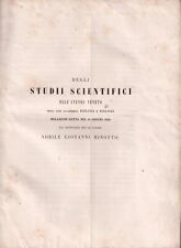 1846? Venezia? Relazione Ateneo Veneto anni 1843 1844 1845 Minotto scienze 