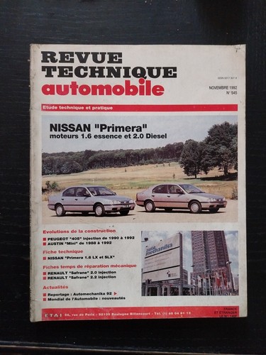 Revue technique nissan primera - revue,