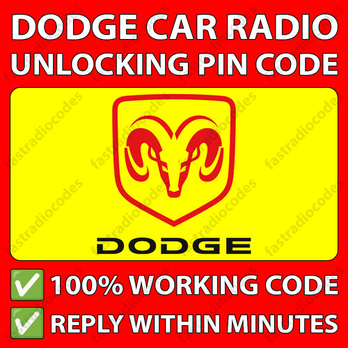 Dodge radio pin - radio,