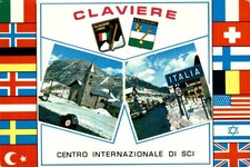 Torino  Claviere vedutine  saluti da F. Grande spedita